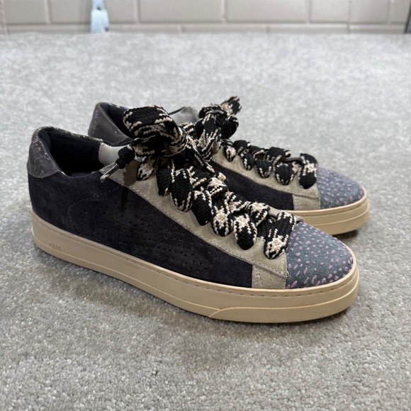 P448 Shoes - P448 Jack Blackden Low‎ Top Sneakers Grey Suede Iridescent EU 38 Made in Italy